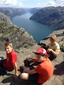 Bovenop de Preikestolen