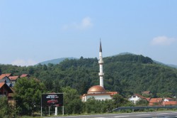 Éen van de laatste moskeeën die we zien in Bosnië